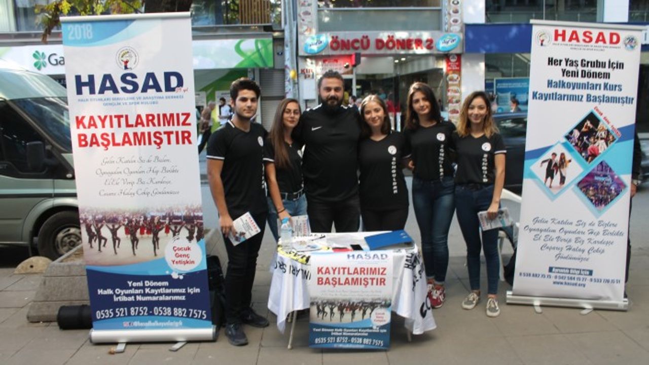 HASAD,  HALK OYUNLARI KURSLARI İÇİN KAYIT STANT AÇTI...