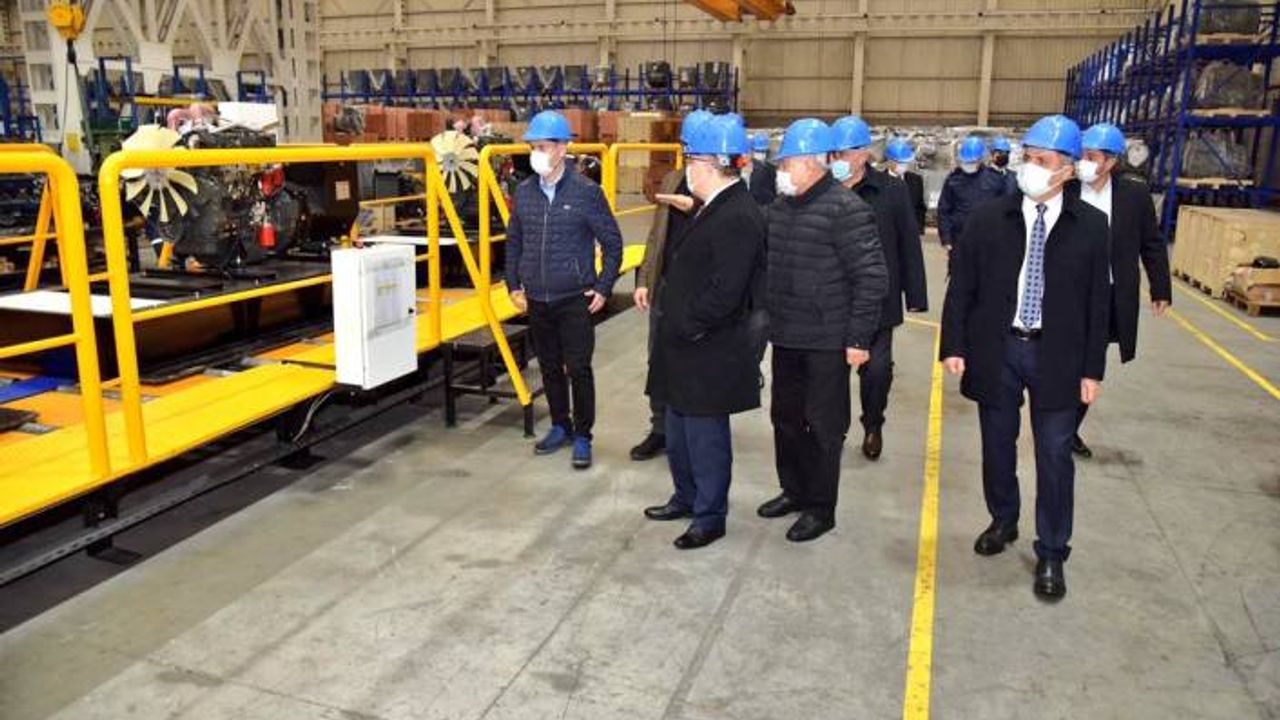 Vali Tutulmaz jeneratör fabrikasını ziyaret etti