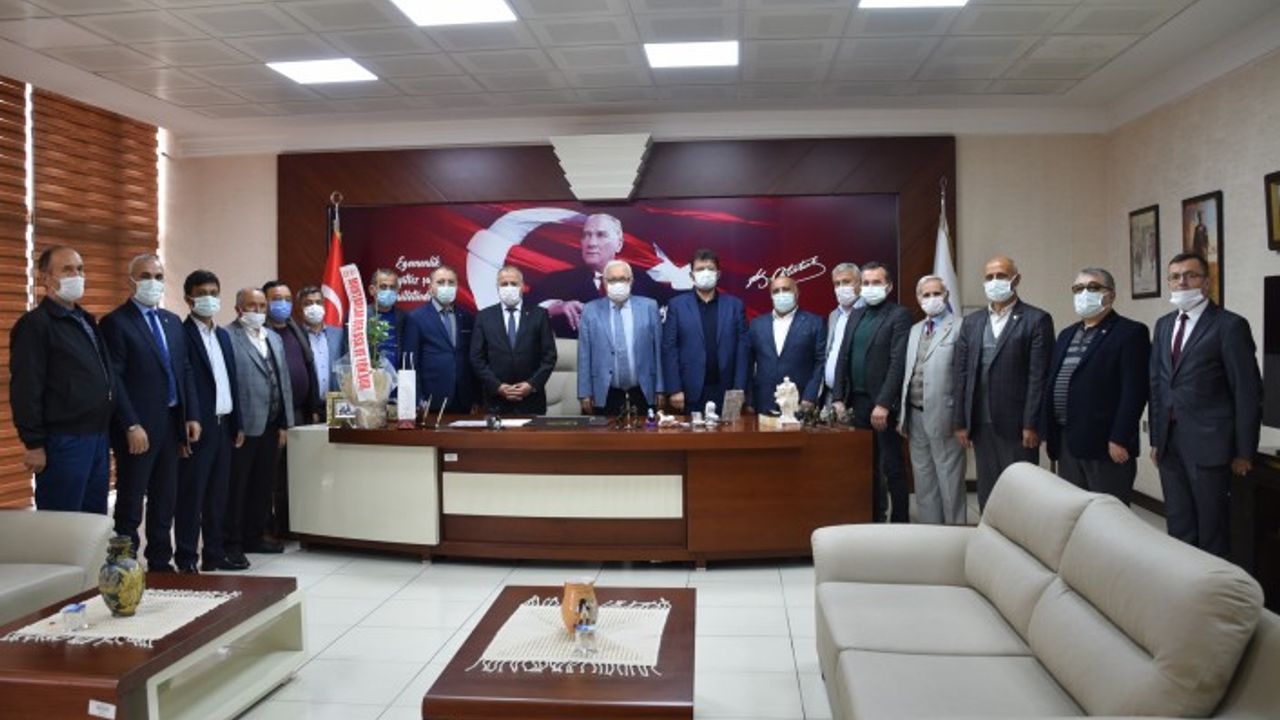 MUHTARLAR DERNEĞİ, BAŞKAN POSBIYIK’I ZİYARET ETTİ
