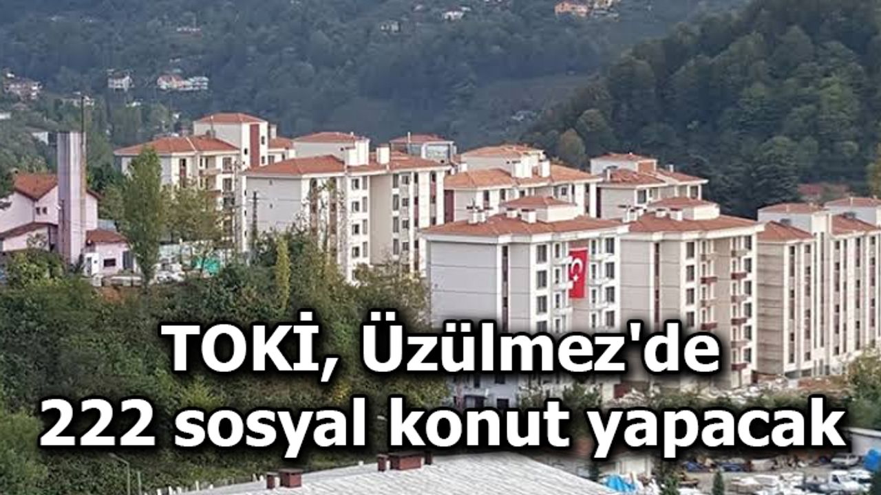 TOKİ, Üzülmez'de 222 sosyal konut yapacak