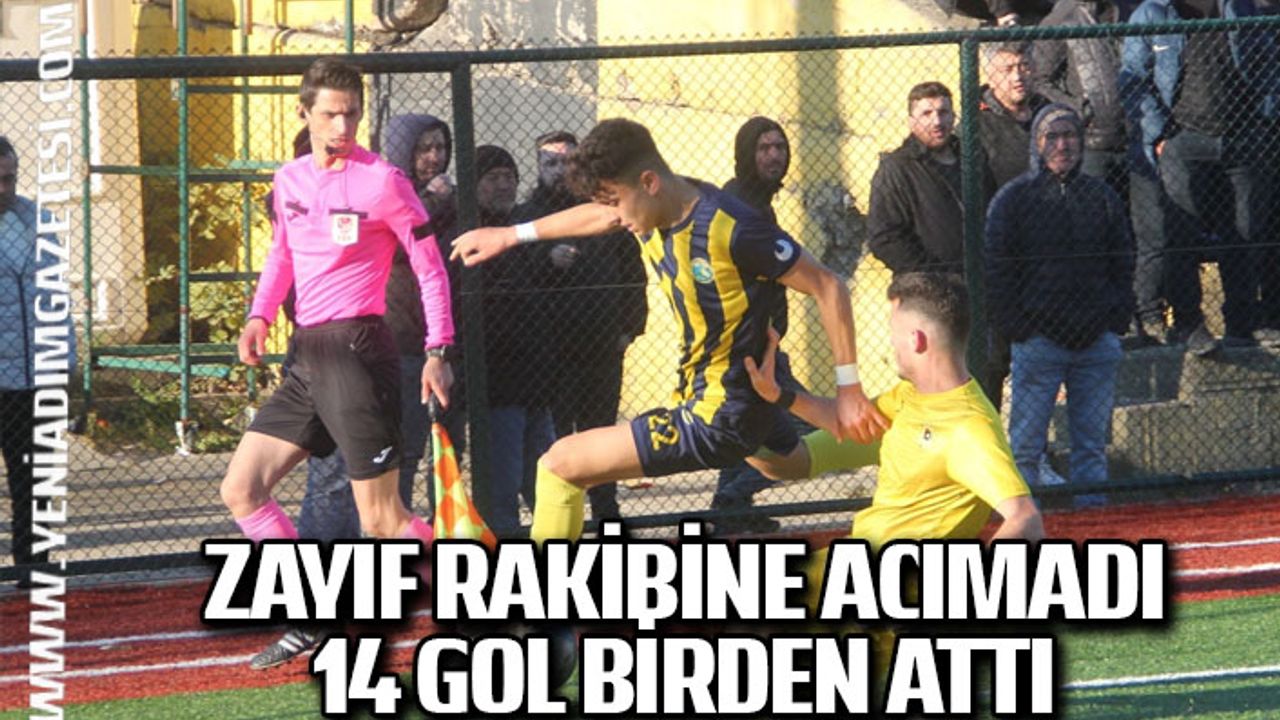 Zayıf rakibine acımadı 14 gol birden attı