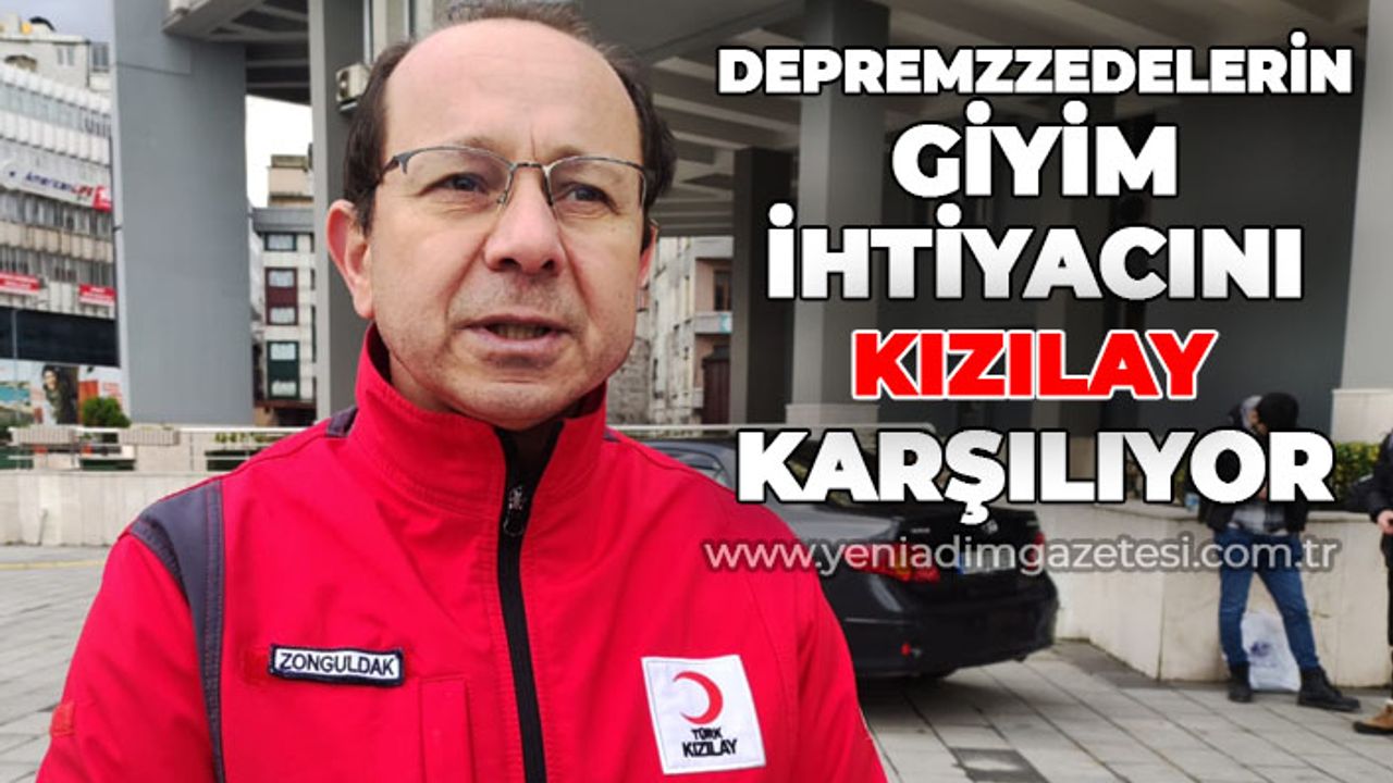 Depremzedelerin giyim ihtiyacını Kızılay karşılıyor
