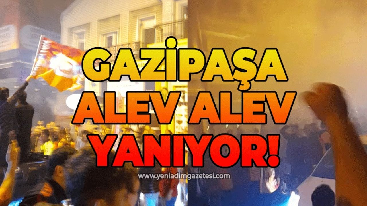 Şampiyon Galatasaray: Gazipaşa Caddesi kilitlendi!