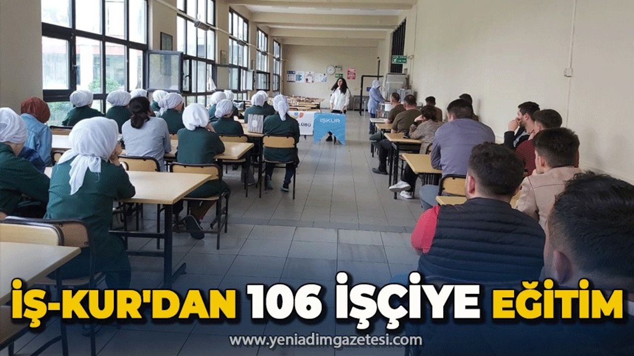 İŞ-Kur'dan 106 kişiye eğitim