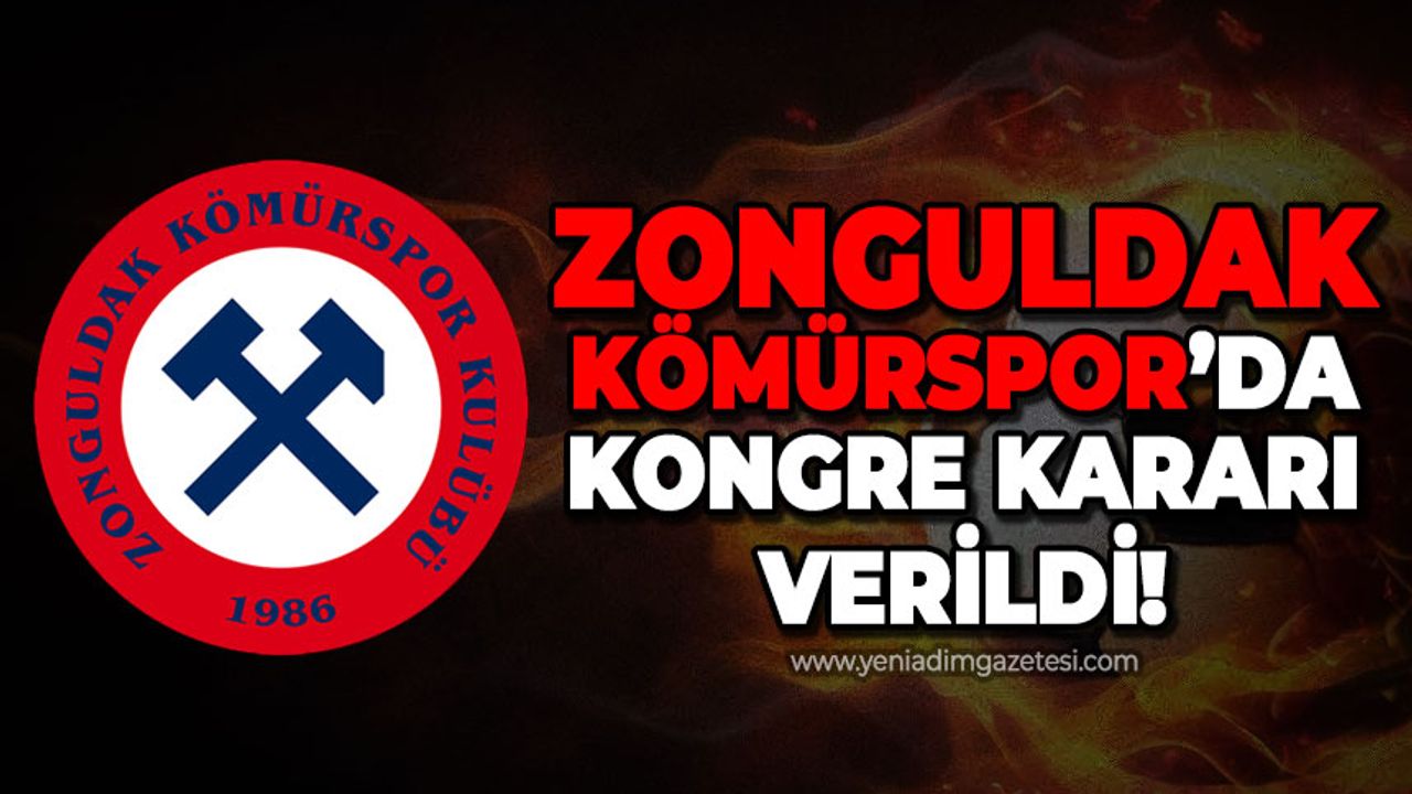 Zonguldak Kömürspor'da kongre kararı