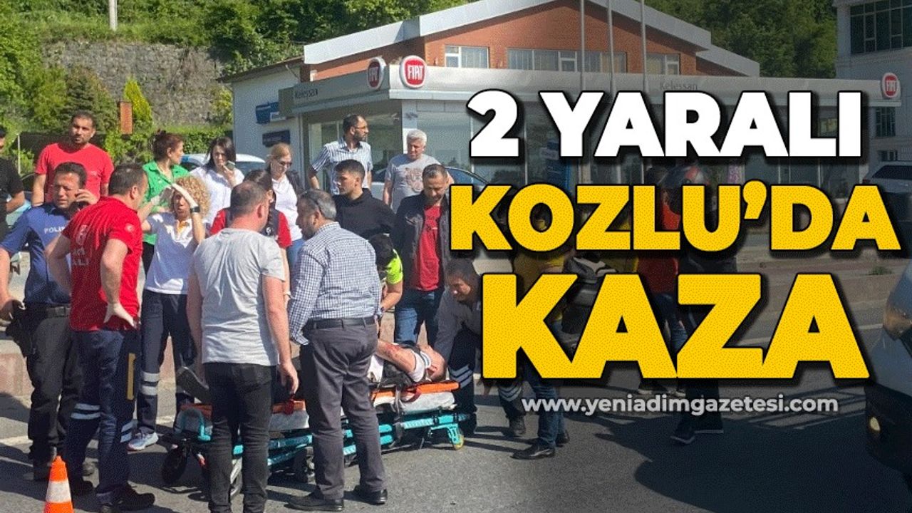 2 yaralı,Kozlu'da kaza!