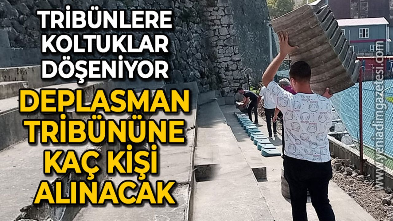 Zonguldak Kömürspor'un stadı Kemal Köksal'da tribün düzenlemesi yapılıyor: Deplasman tribünü kaç kişilik olacak?