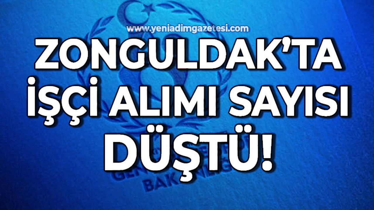 Zonguldak'ta işçi alımı sayısı düştü!