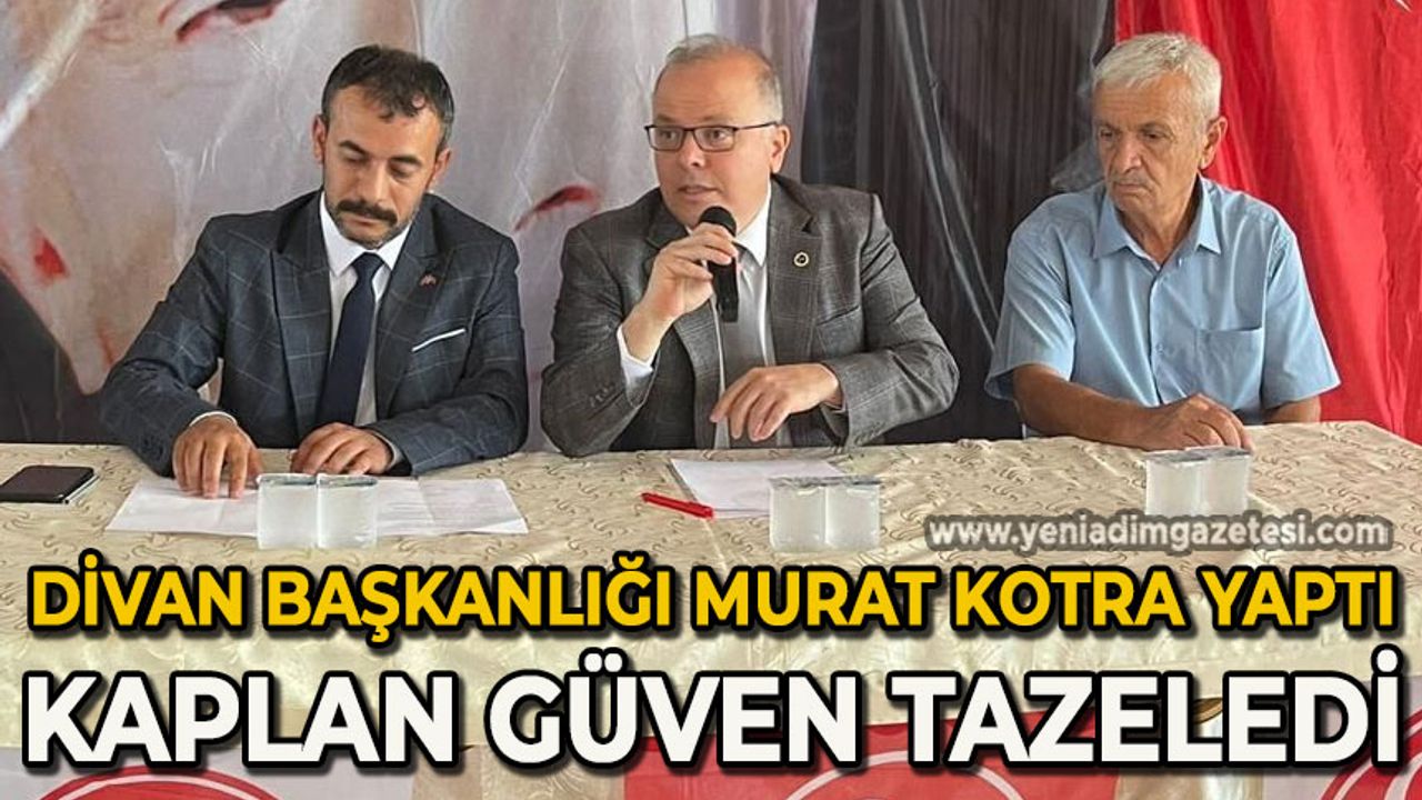 MHP Çaycuma'da kongre heyecanı: Divan Başkanlığını Murat Kotra yaptı