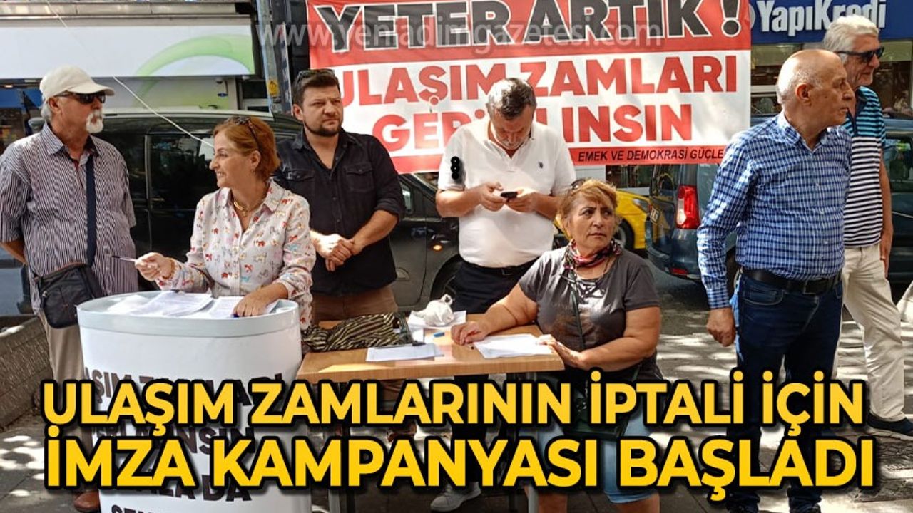 Zonguldak'ta ulaşım zamlarının iptali için imza kampanyası başladı