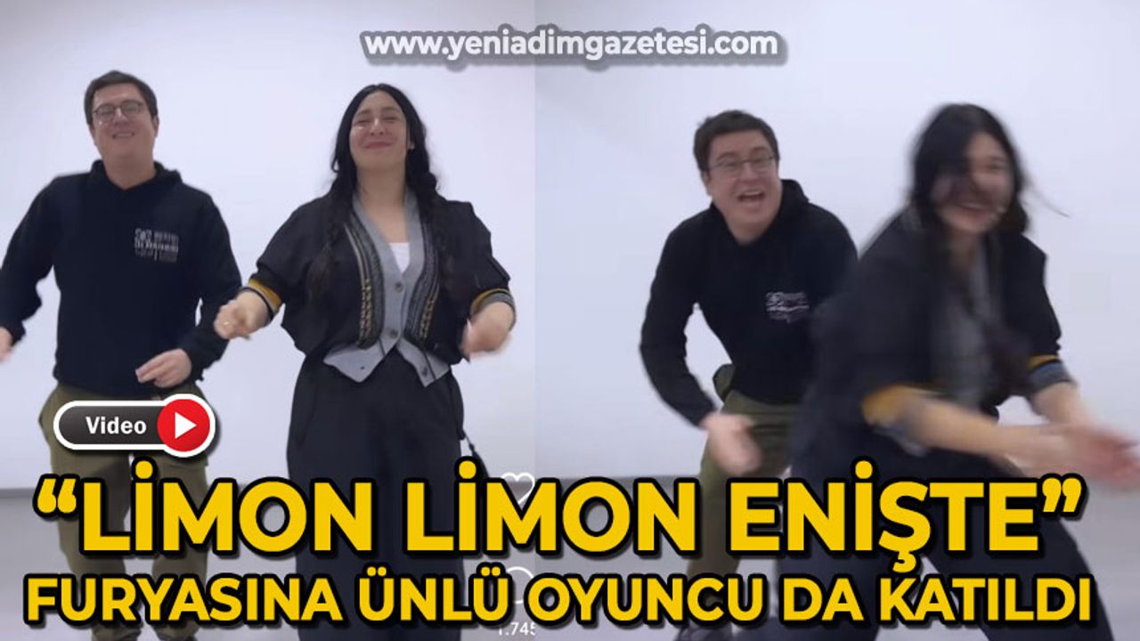 Ünlü oyuncu İbrahim Büyükak "Limon Limon Enişte" modasına uydu: Zonguldak havası oynadı!