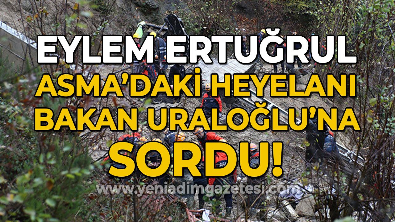 Eylem Ertuğrul Asma Mahallesi'nde meydana gelen heyelanı Bakan Abdulkadir Uraloğlu'na sordu