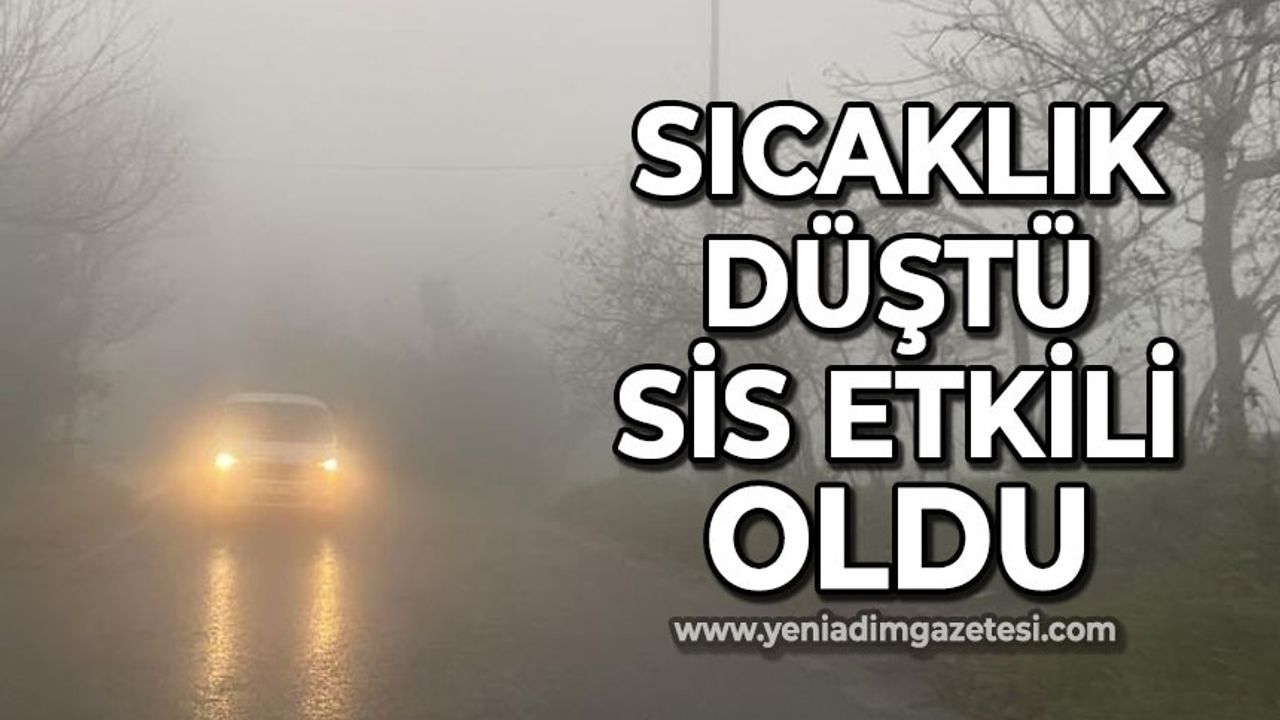 Zonguldak'ta sıcaklık düştü sis etkisini gösterdi