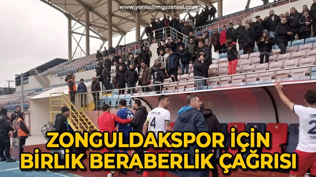 Zonguldak Kömürspor için birlik ve beraberlik çağrısı