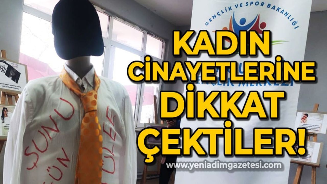 Gençlik Merkezi ve Zonguldak Kent Konseyi kadın cinayetlerine dikkat çekti