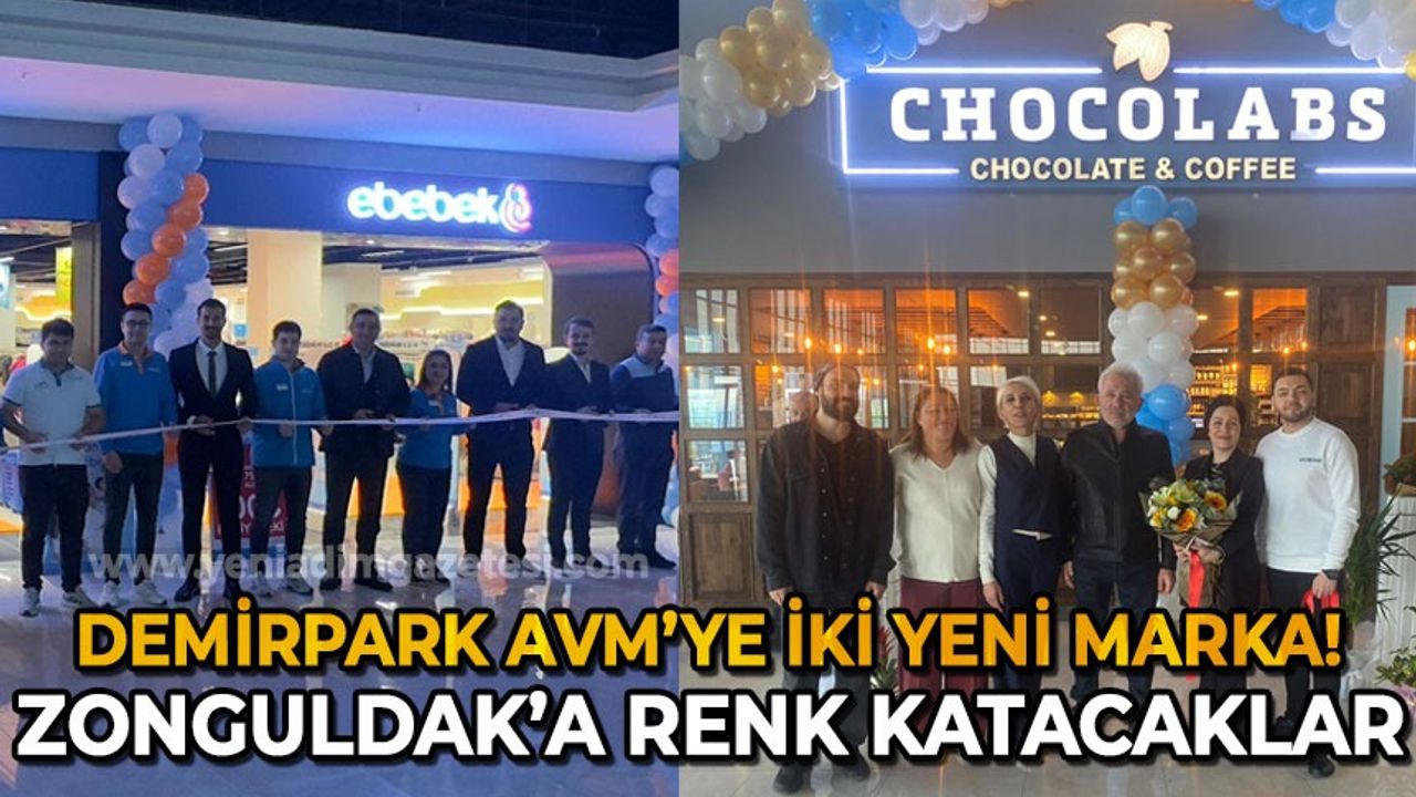 Demirpark AVM'ye iki yeni marka: Zonguldak'a renk katacaklar