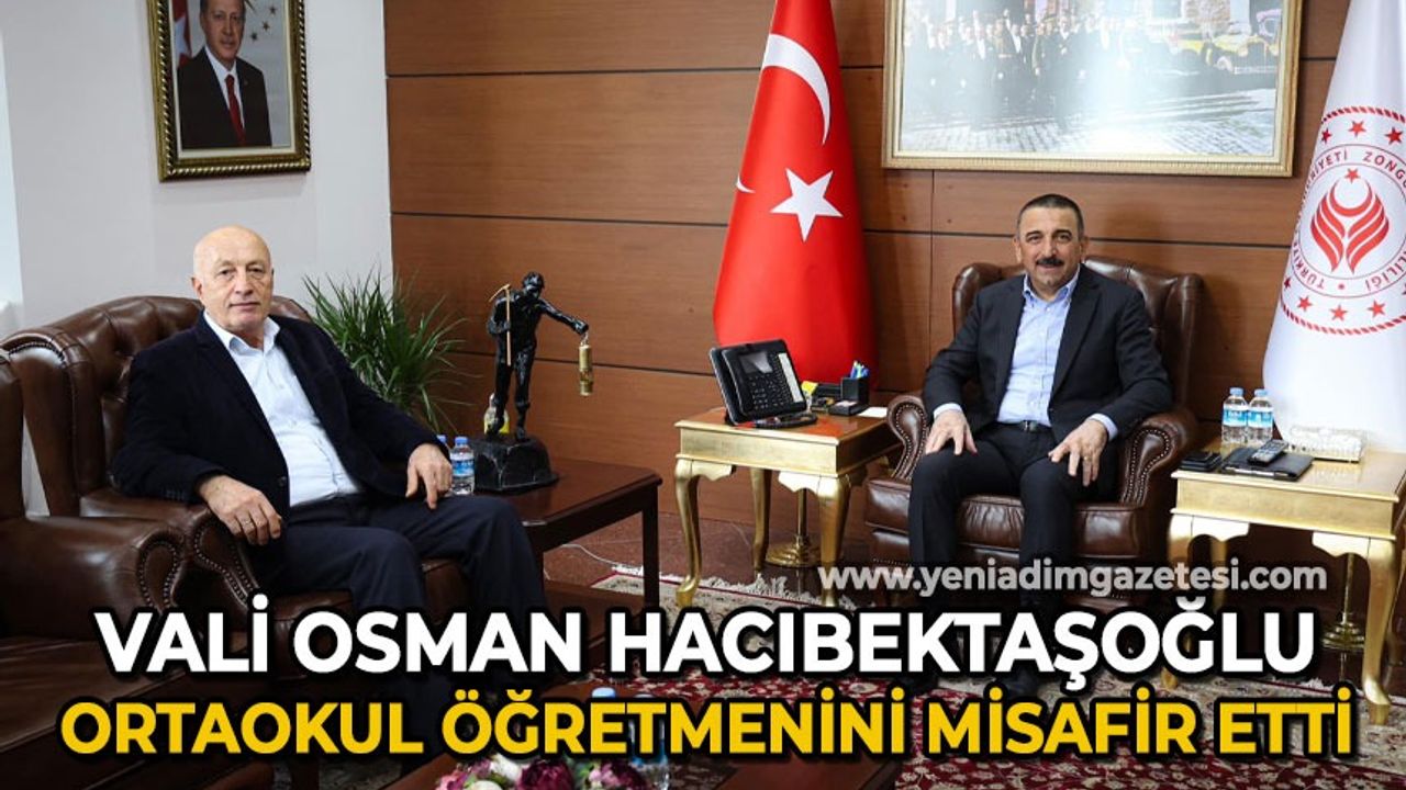 Osman Hacıbektaşoğlu ortaokul öğretmenini misafir etti