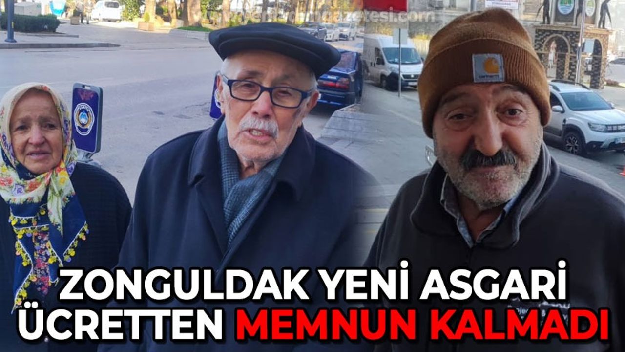 Zonguldak yeni asgari ücretten memnun kalmadı