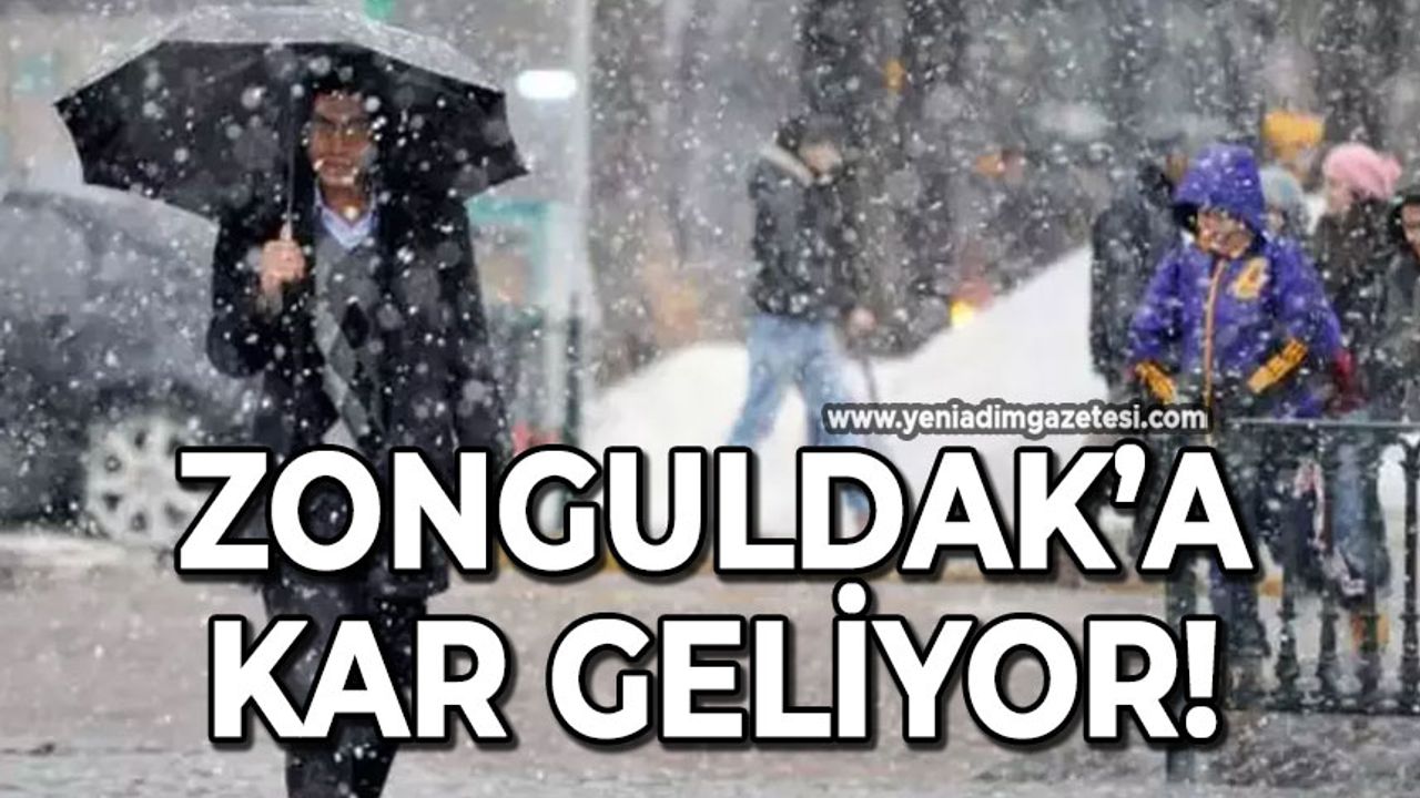 Zonguldak’a kar geliyor!