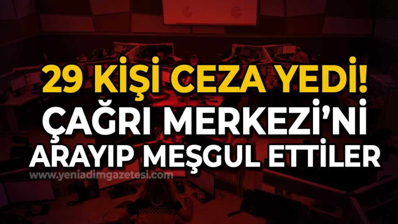 Zonguldak'ta Acil Çağrı Merkezi'ni meşgul ettiler: Binlerce lira ceza yediler!