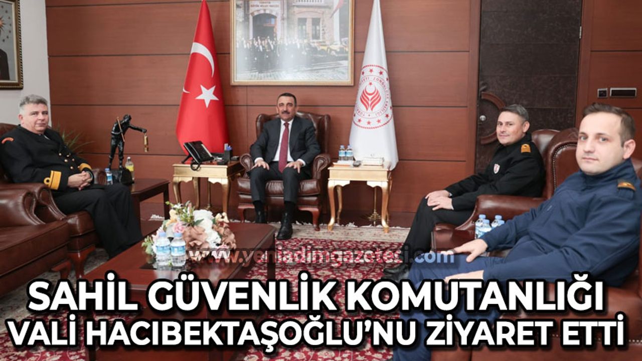 Sahil Güvenlik Bölge Komutanlığı Vali Osman Hacıbektaşoğlu'nu ziyaret etti