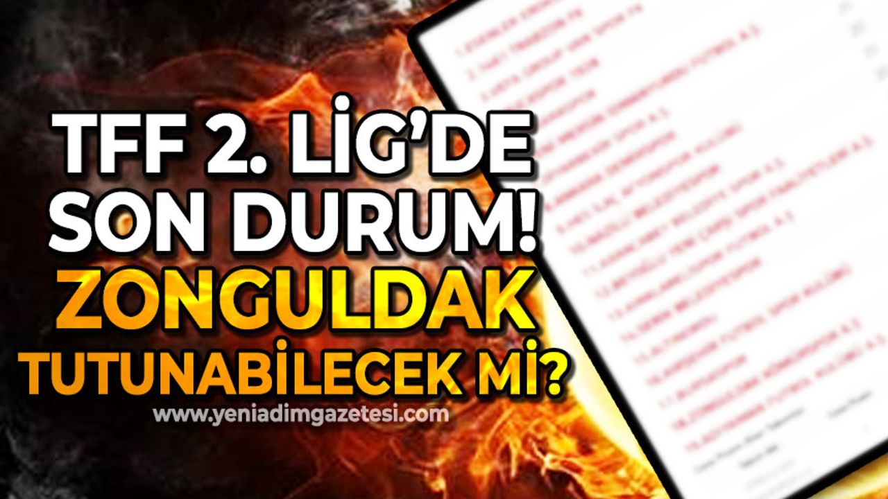 TFF 2. Lig'de son durum: Zonguldak Kömürspor lige tutunabilecek mi?