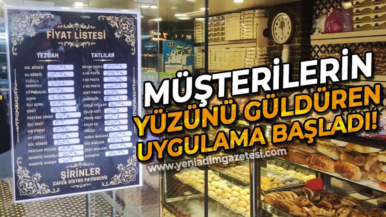 Zonguldak'ta müşterilerin yüzünü güldüren uygulama başladı: Fiyat tarifeleri girişlere asıldı