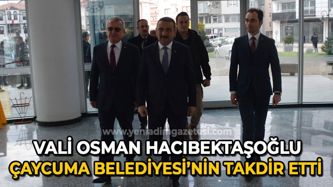 Vali Osman Hacıbektaşoğlu Çaycuma'ya hayran kaldı 
