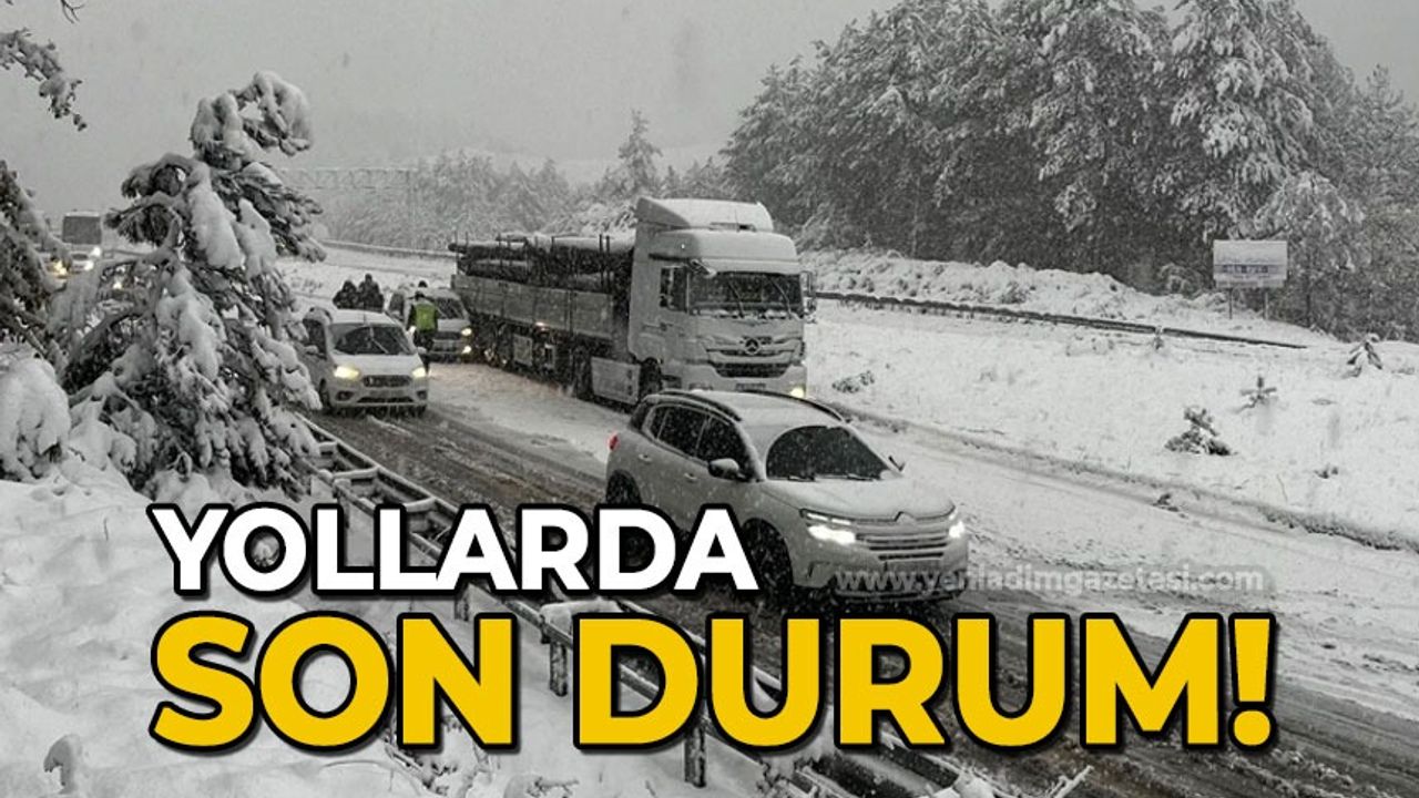 Zonguldak yollarında son durum!