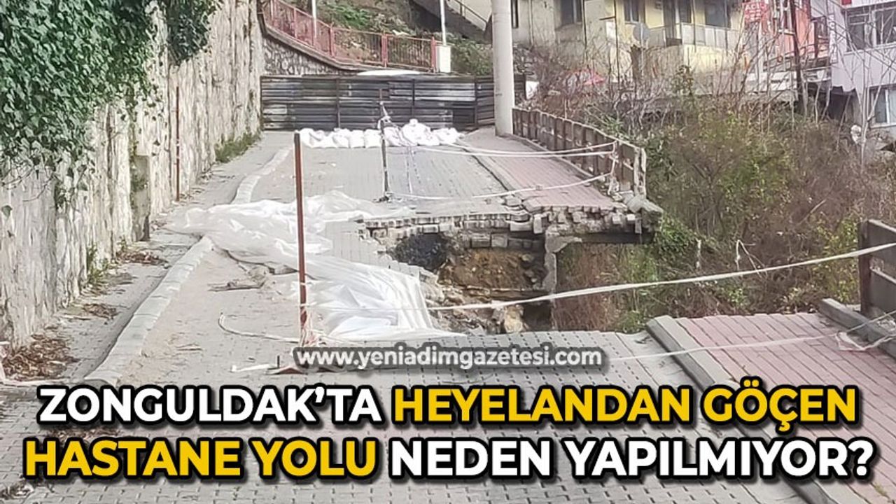 Zonguldak'ta heyelandan göçen hastane yolu neden yapılmıyor?