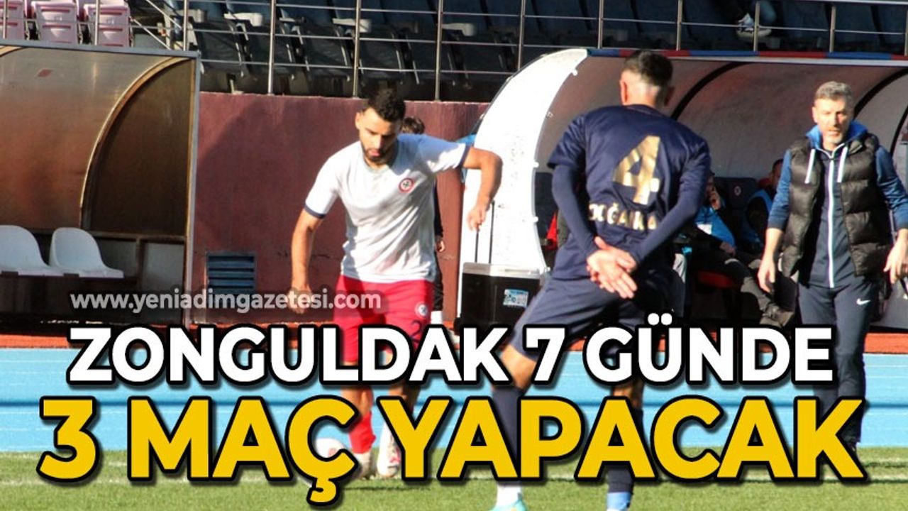 Zonguldak Kömürspor 7 günde 3 maç yapacak