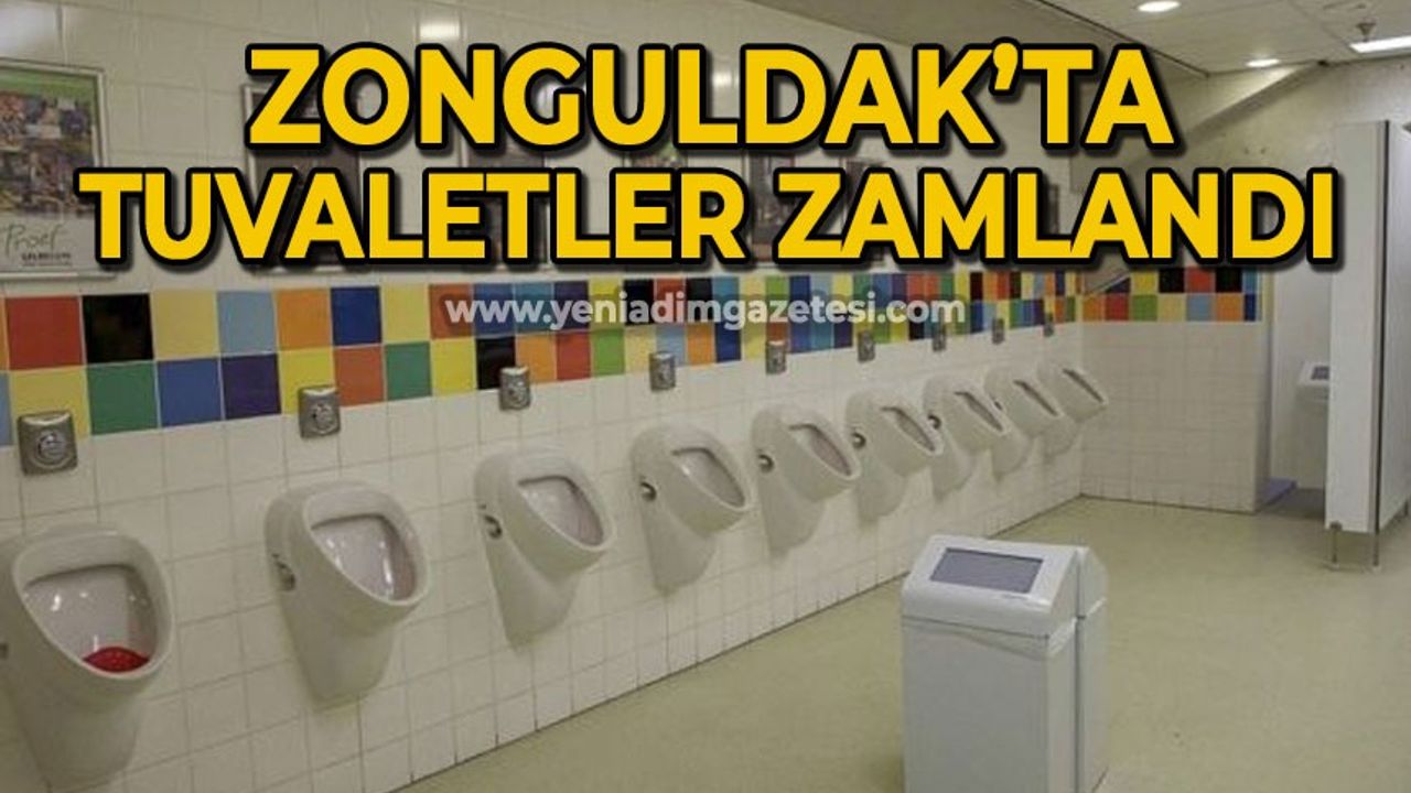 Zonguldak'ta tuvaletler zamlandı