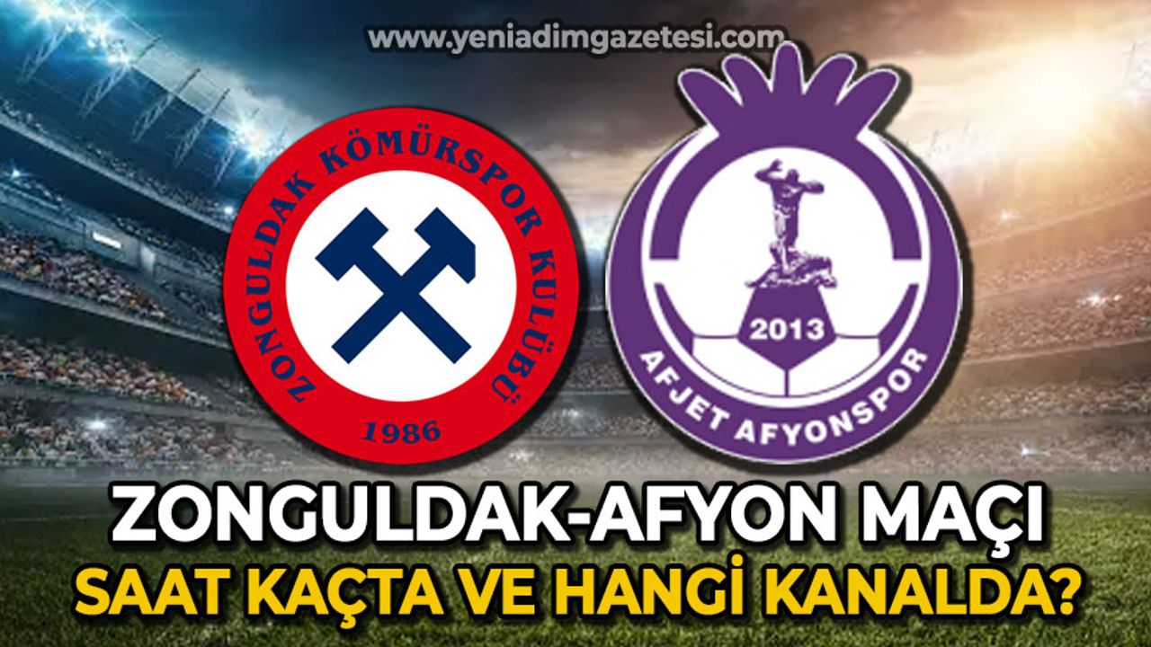 Zonguldak Kömürspor - HES İlaç Afyonspor maçı saat kaçta ve hangi kanalda?
