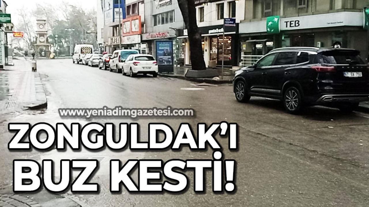 Zonguldak'ı buz kesti: Vatandaş evine kapandı