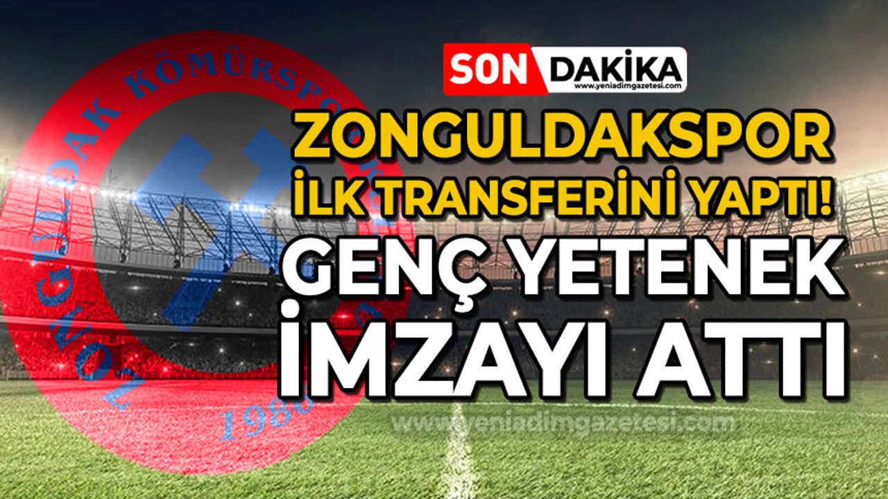 Zonguldak Kömürspor ilk transferini yaptı: Genç yetenek imzayı attı