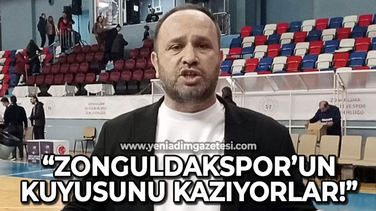 Kulüp başkanı ateş püskürdü: Zonguldakspor'un kuyusunu kazmaya çalışıyorlar!