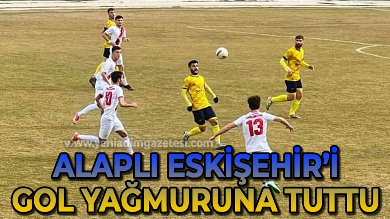 Alaplı Belediyespor Eskişehir temsilcisini gol yağmuruna tuttu