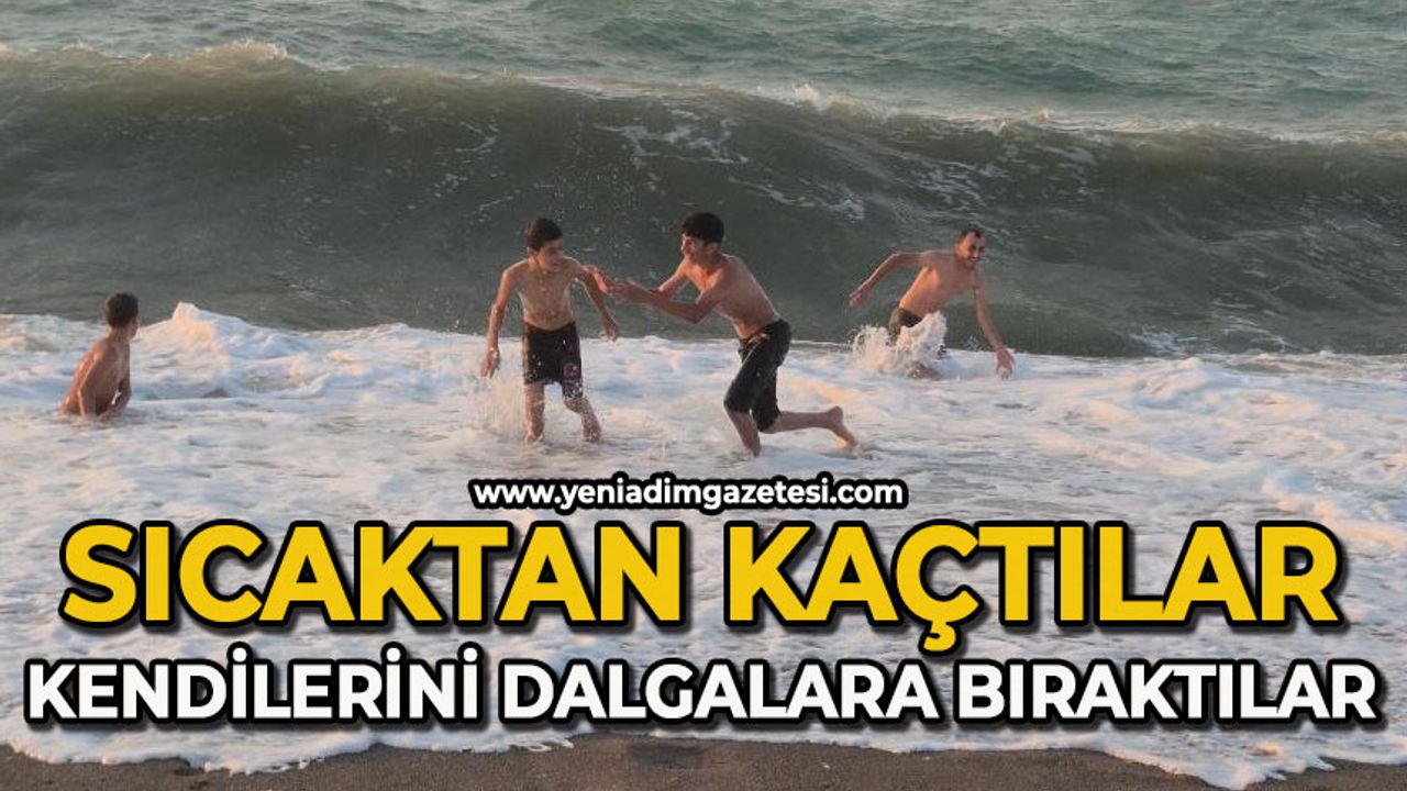 Mardin’in sıcağından kaçtılar, kendilerini Karadeniz’in dalgalarına bıraktılar