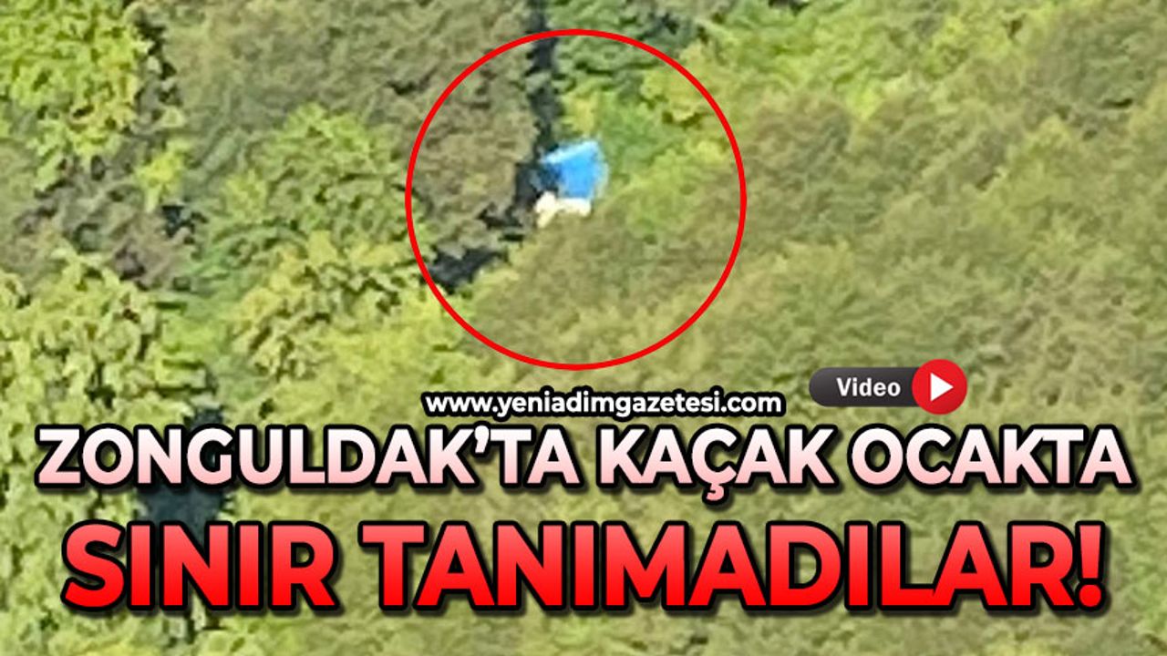 Zonguldak'ta kaçak ocakta sınır tanımadılar!