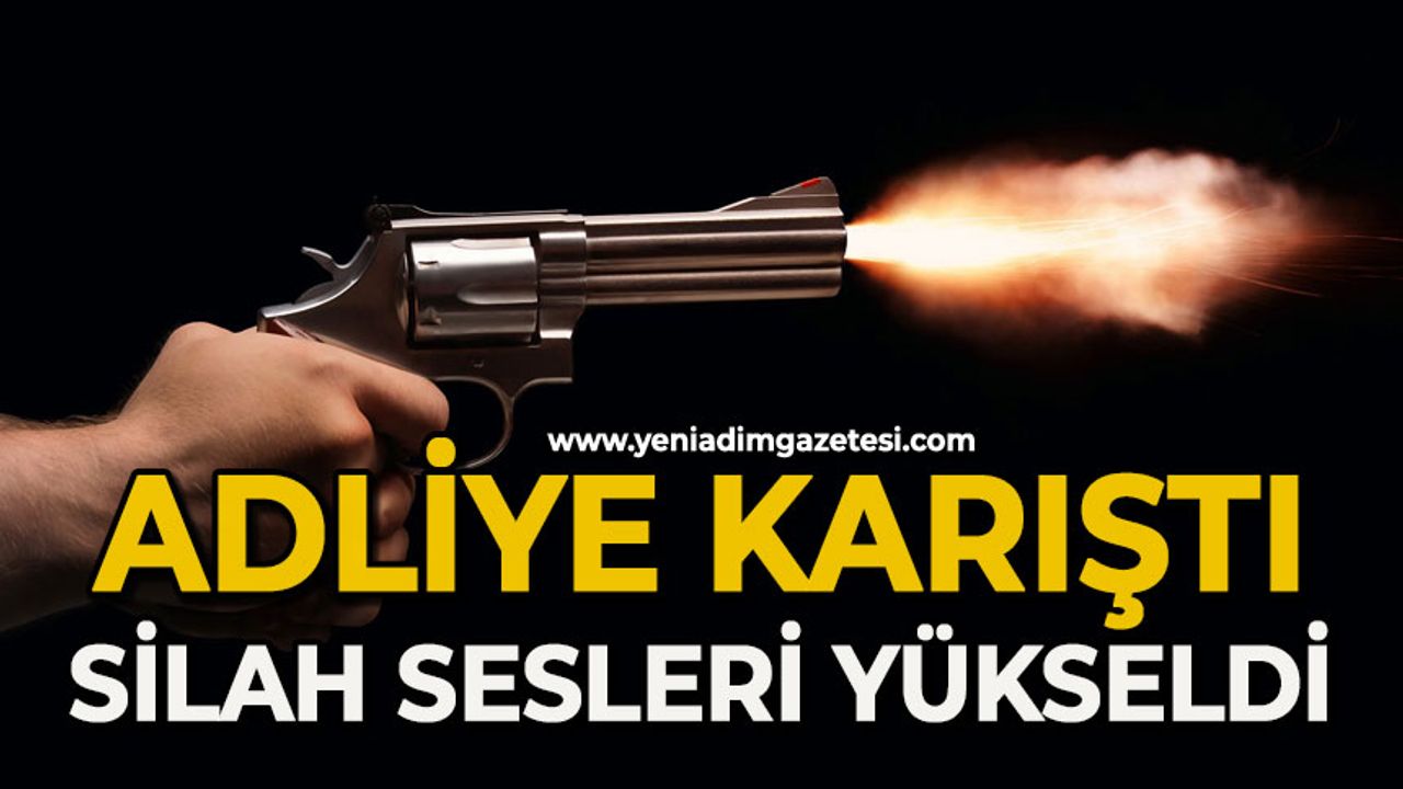 Adliye binası önü karıştı: Silah sesleri yükseldi