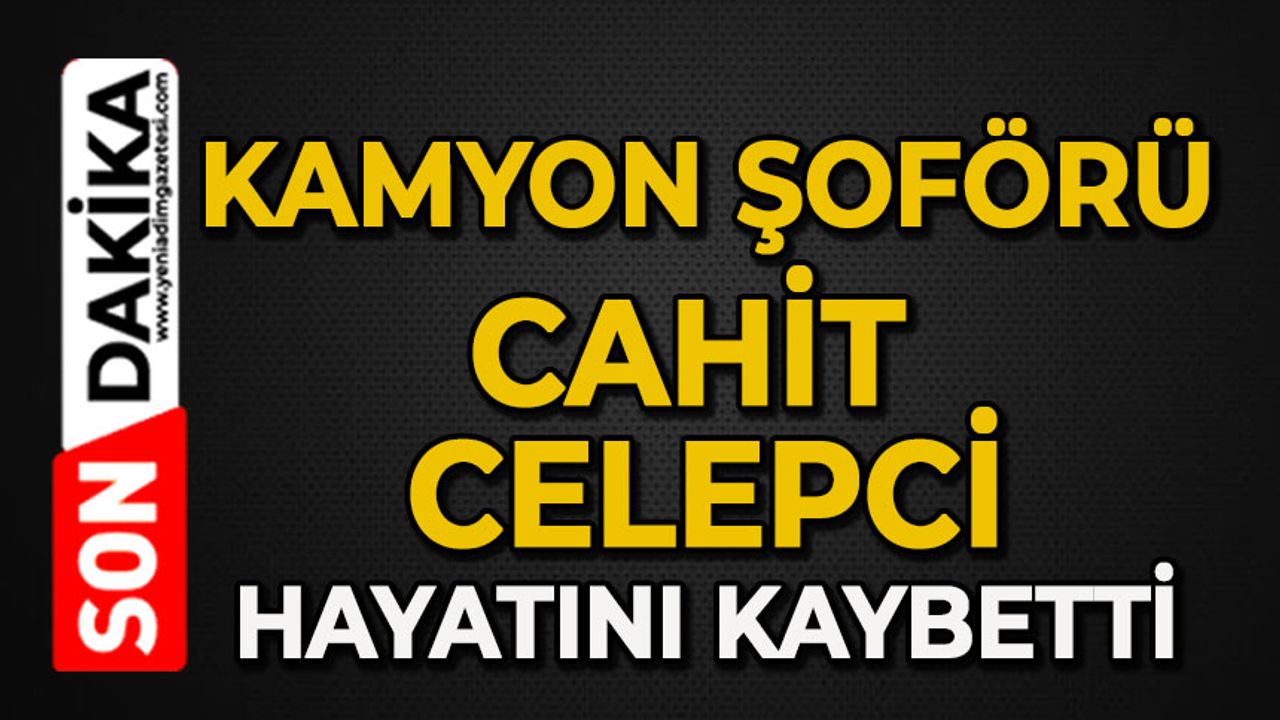 Kamyon şoförü Zahit Celepci hayatını kaybetti