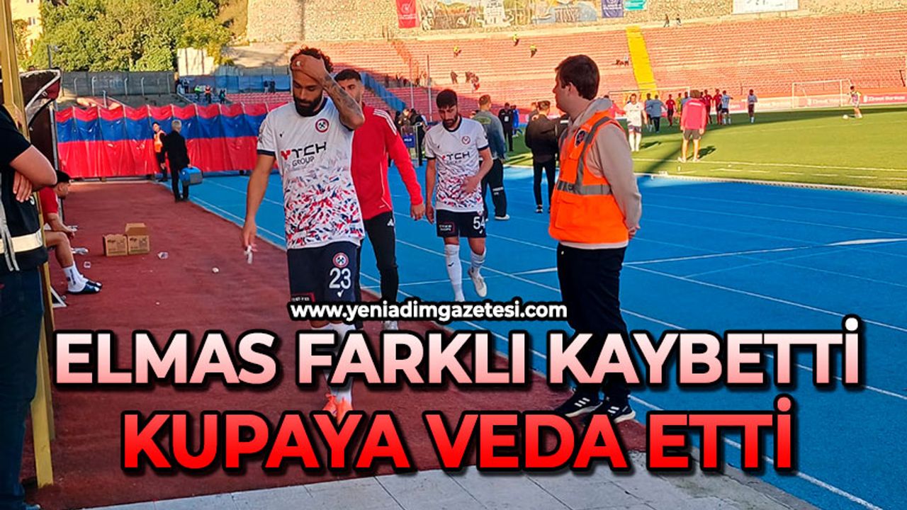 Elmas farklı kaybetti: Kupaya veda etti