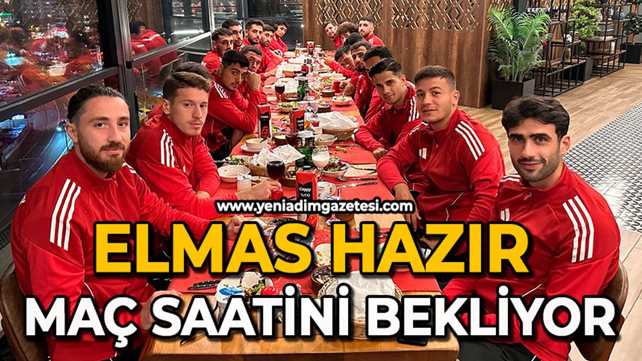 Elmas hazır maç saatini bekliyor