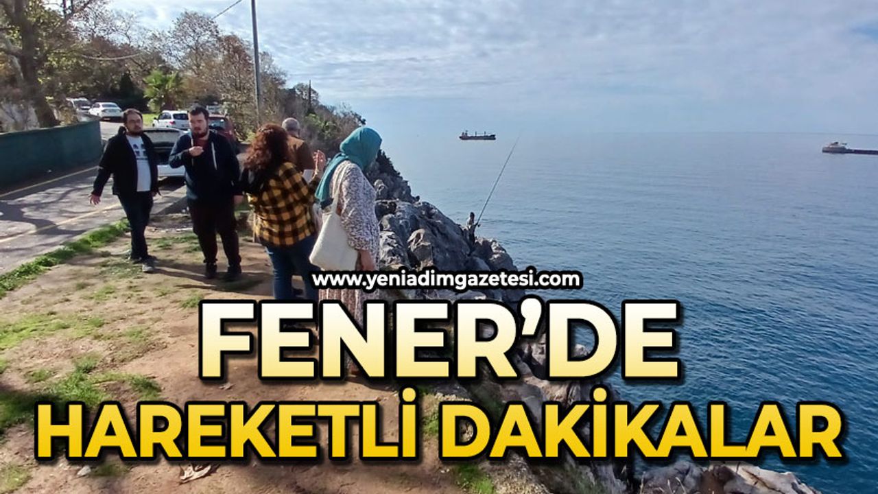 Fener kayalıklarında hareketlilik