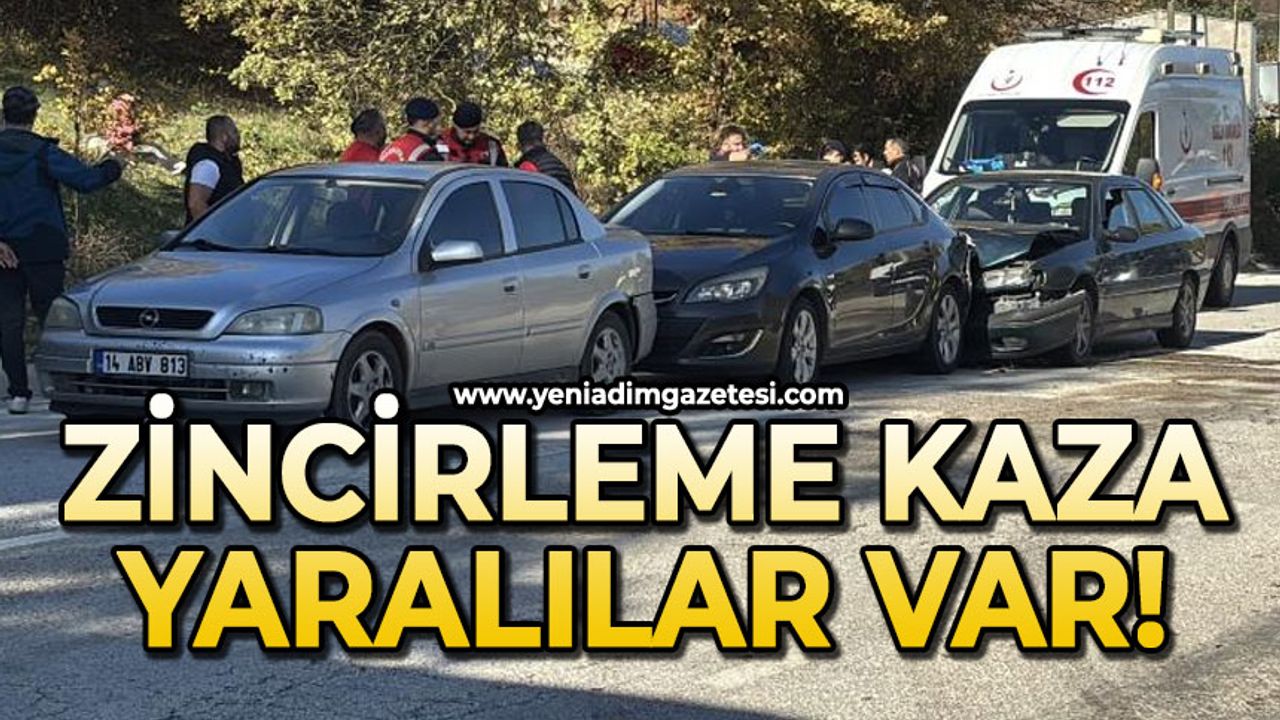 Zincirleme kaza: 3 yaralı