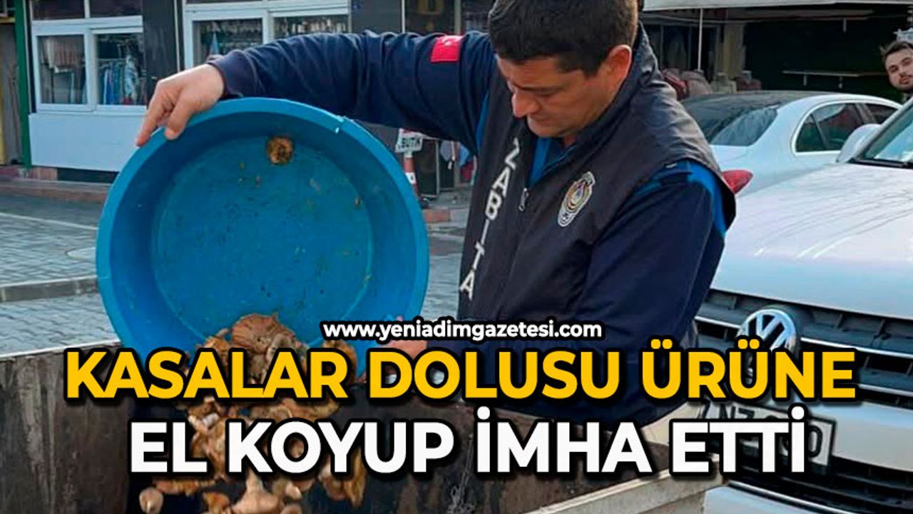 Kasalar dolusu ürüne el koyup imha etti