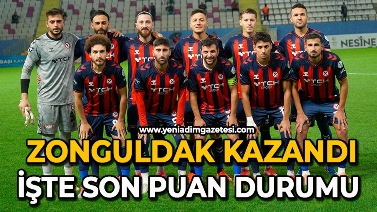 Zonguldak kazandı: İşte son puan durumu