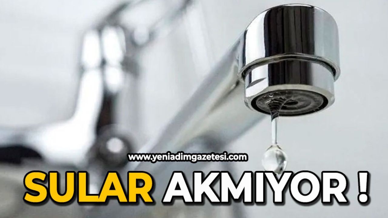 Sular akmıyor!