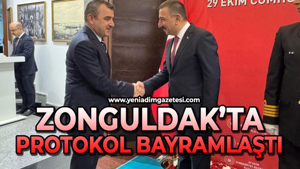 Zonguldak'ta protokol bayramlaştı