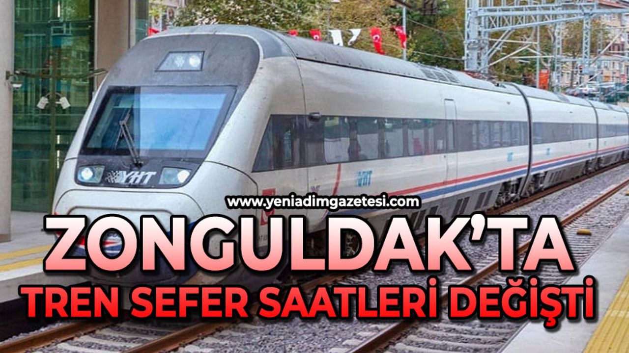 Zonguldak'ta tren sefer saatleri değişti